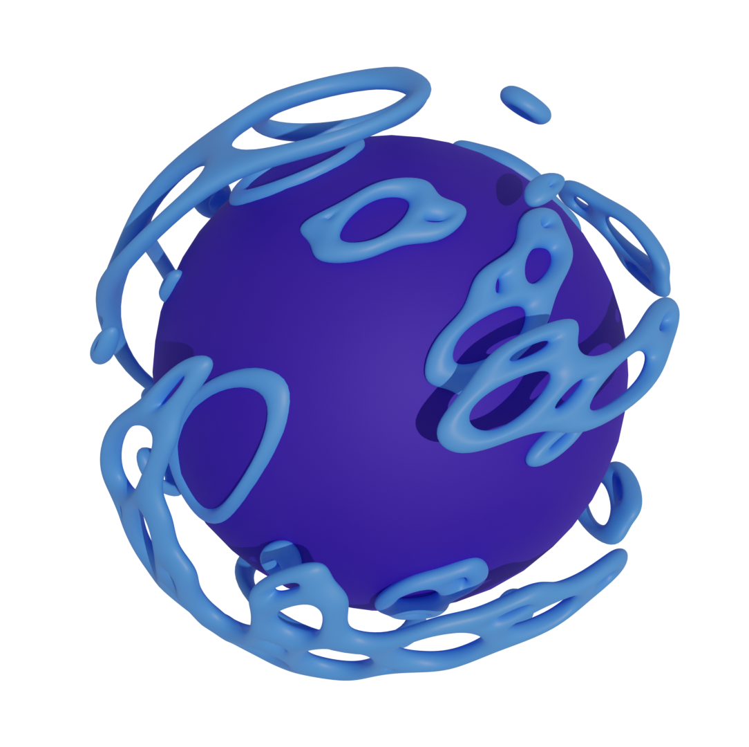 3d blue planet